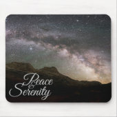 Peace & Serenity Mountain Night Sky Mousepad (Vorne)