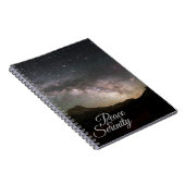 Peace & Serenity Mountain Night Sky Notizblock (Rechte Seite)