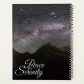 Peace & Serenity Mountain Night Sky Planer (Rückseite)