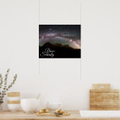 Peace & Serenity Mountain Night Sky Poster (Küche)