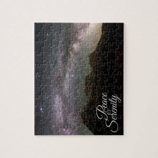 Peace & Serenity Mountain Night Sky Puzzle (Vertikal)