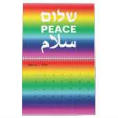Peace Shalom Salaam Regenbogengradition Schwerstze Kalender (Feb 2026)