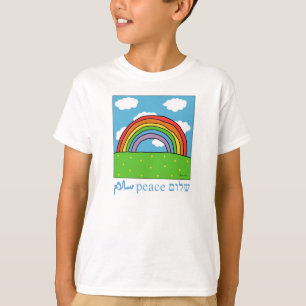 Peace Shalom Salaam Regenbogenhemd T-Shirt
