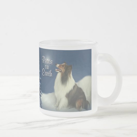Peace Sheltie Tasse (Rechts)