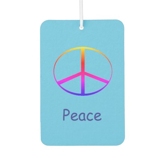 Peace Sign Air Freshener Autolufterfrischer (Vorderseite)