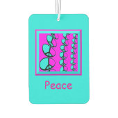 Peace Sign Air Freshener Autolufterfrischer (Rückseite)