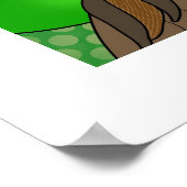 Peace Sign Bigfoot Sasquatch Peace Out Poster (Ecke)