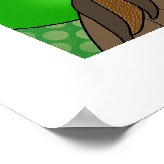 Peace Sign Bigfoot Sasquatch Peace Out Poster (Ecke)