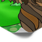 Peace Sign Bigfoot Sasquatch Poster (Ecke)