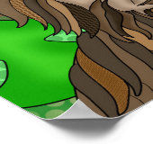 Peace Sign Bigfoot Sasquatch Poster (Ecke)