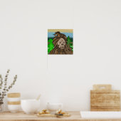 Peace Sign Bigfoot Sasquatch Poster (Küche)