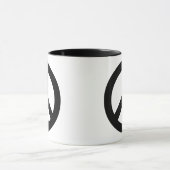 Peace Sign Black Tasse (Zentrum)