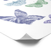 Peace Sign Butterfells Poster (Ecke)