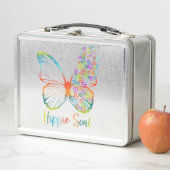 Peace Sign Butterfly Metall Brotdose (Beispiel)