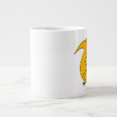 Peace Sign Cartoon Eichhörnchen und Vogelfeeder Fu Jumbo-Tasse (Vorderseite)