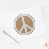 Peace Sign Classic Round Stickers (Umschlag)