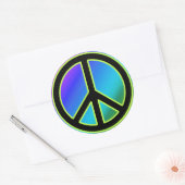 Peace Sign Classic Round Stickers (Umschlag)