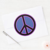 Peace Sign Classic Round Stickers (Umschlag)