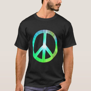 Peace Sign Color Gradient Light Hope Peace T-Shirt