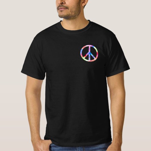 Peace Sign Colorful T-Shirt (Vorderseite)