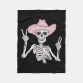 Peace Sign Cowboy Hat Western Mexicanisches Hallow Fleecedecke (Vorderseite)