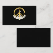 Peace Sign Daisy Hippie Garening Visitenkarte (Vorne/Hinten)