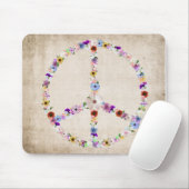 Peace Sign Design Mousepad (Mit Mouse)