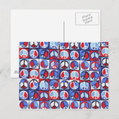 PEACE SIGN DESIGN POSTKARTE (Vorne/Hinten)