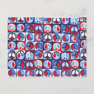 PEACE SIGN DESIGN POSTKARTE