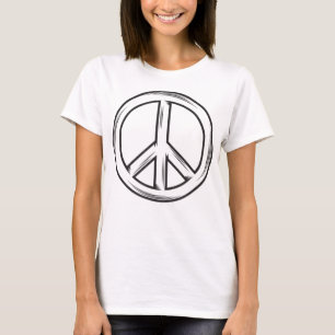 Peace Sign Fingers T - Shirt Peace Sign Hand Shirt