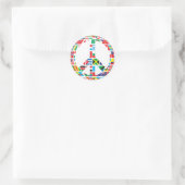 peace sign flag stickers (Tasche)