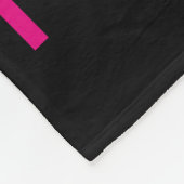 Peace Sign Floral in Black Friedlich Dreams Fleecedecke (Ecke)
