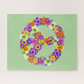 Peace Sign Floral Puzzle (Horizontal)
