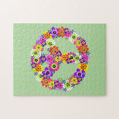 Peace Sign Floral Puzzle (Horizontal)