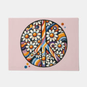 Peace Sign Friedlich Hippie Fußmatte (Vorderseite)