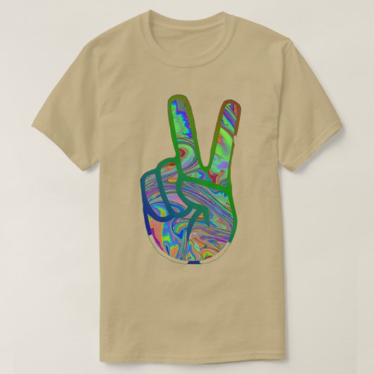 Peace Sign Graphic Art Designs 7 T-Shirt (Design vorne)
