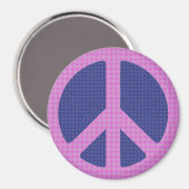 Peace Sign Groovy Magnet (Vorderseite/Rückseite)