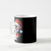 Peace Sign Hand Penguin Santa Christmas Penguin Pa Kaffeetasse (Vorderseite Links)