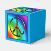 Peace Sign Hippie Gastgeschenk Box Geschenkschachtel (Rückseite)