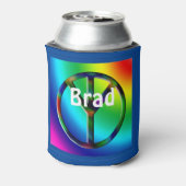 Peace Sign Hippie Personalisiert Dosenkühler (Kanne Rückseite)