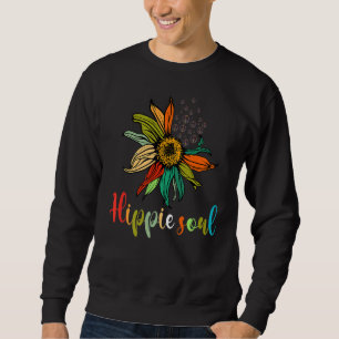Peace Sign Hippie Soul Daisy Blume Sweatshirt