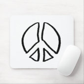 Peace Sign Hollow Mousepad (Mit Mouse)
