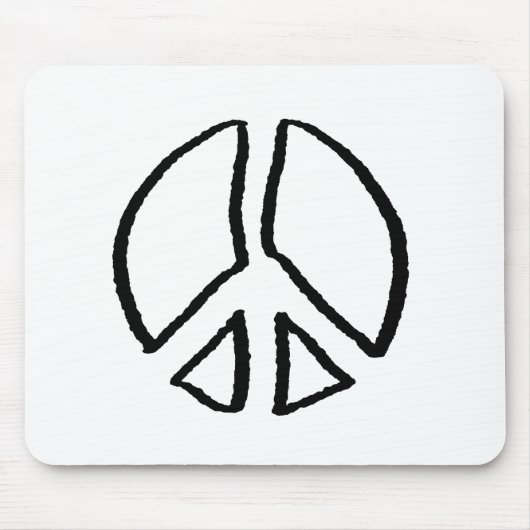 Peace Sign Hollow Mousepad (Vorne)