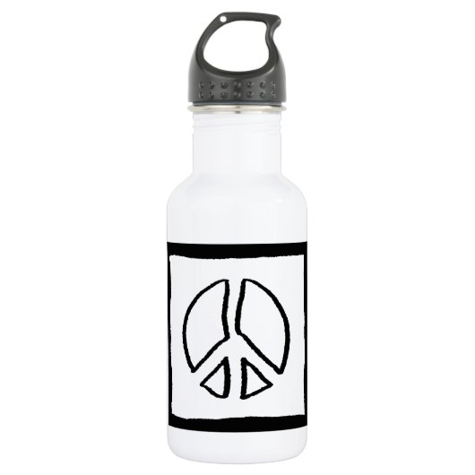 Peace Sign Hollow Trinkflasche (Vorderseite)