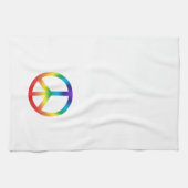 Peace Sign in Regenbogenfarben Küchentuch (Horizontal)