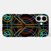 Peace Sign iPhone Case (Rückseite (Horizontal))