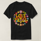 PEACE SIGN LIEBE 1960er Jahre Gefärbte Krawatte Gr T-Shirt (Design vorne)