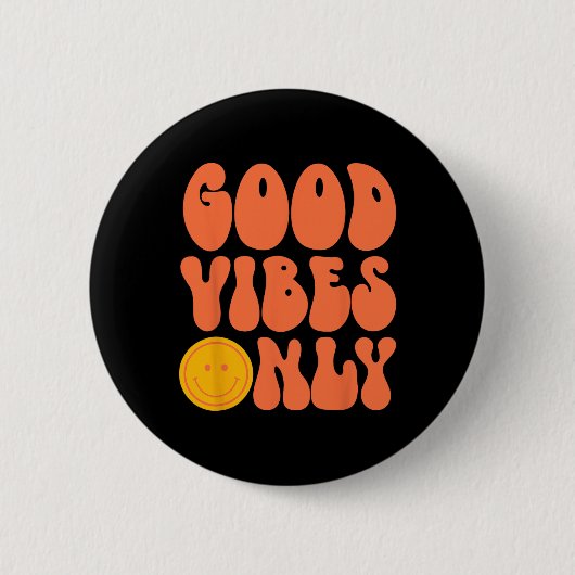 Peace Sign Liebe 60er 70er Gefärbte Krawatte Hippi Button (Vorderseite)