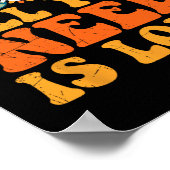 PEACE SIGN LIEBE 60er 70er Gefärbte Krawatte Hippi Poster (Ecke)