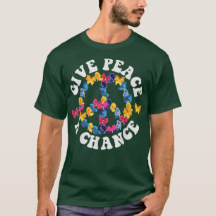 PEACE SIGN LIEBE 60er 70er Gefärbte Krawatte Hippi T-Shirt